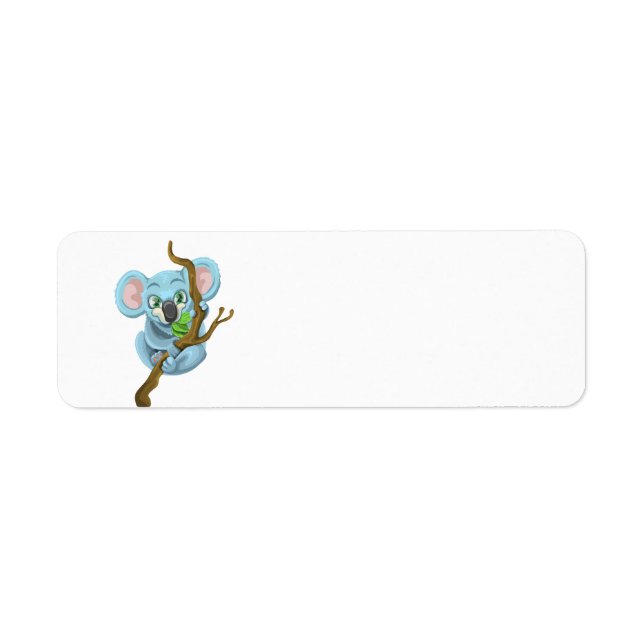 Ours koala Cute accroché à la branche de l'arbre (Devant)