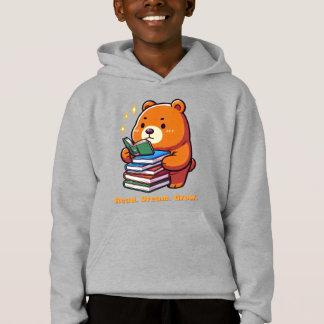 Ours lisant mignon avec livres Kawaii