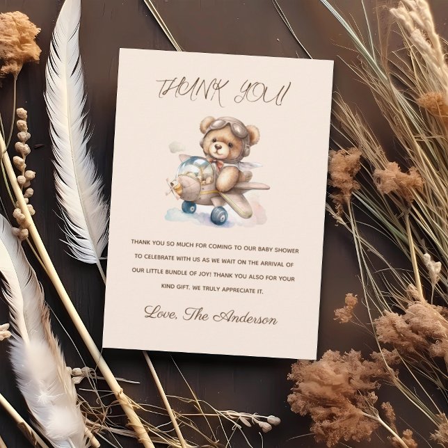 Ours Nous pouvons attendre Baby shower Carte de re (Créateur téléchargé)