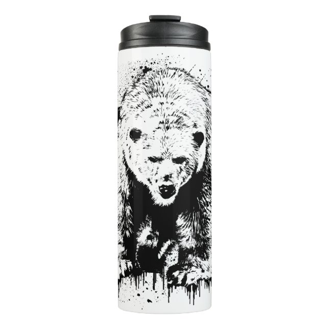 Ours Polaire Animal Vie Sauvage Nature Aventure Thermal Tumbler (Front)