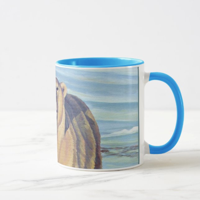 Ours polaire Art Café Mug Faune Art Ours Coupe (Droite)
