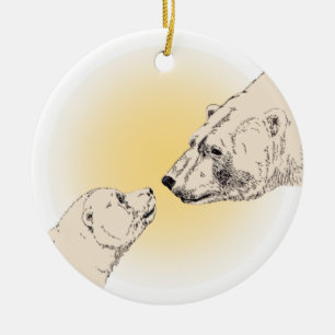 Ours Polaire Art Ornement Ours Garde Ours Cadeaux