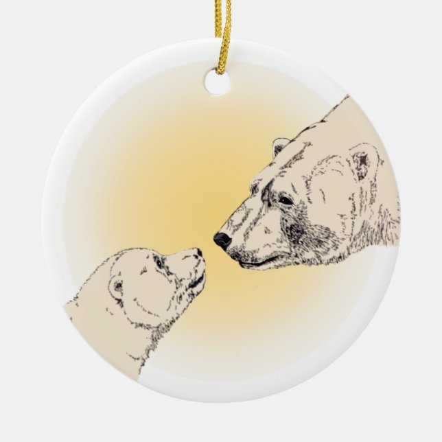 Ours Polaire Art Ornement Ours Garde Ours Cadeaux  (Devant)
