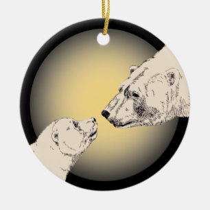 Ours Polaire Art Ornement Ours Garde Ours Cadeaux 