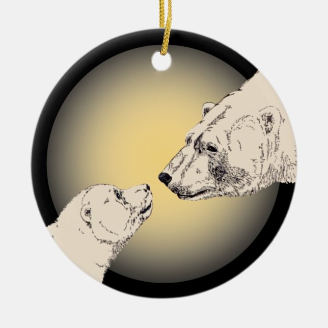 Ours Polaire Art Ornement Ours Garde Ours Cadeaux  (Devant)