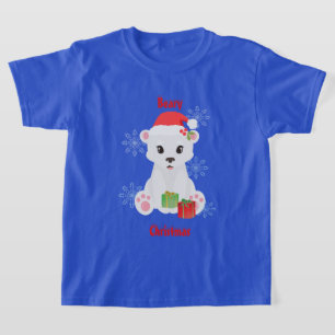 Ours polaire de Noël avec T-shirt cadeaux