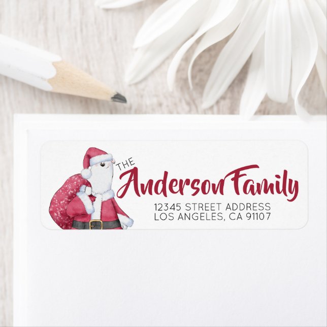 Ours polaire de Noël festif (En situation)