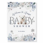 Ours polaire d'hiver Baby Boy Douche Bienvenue
