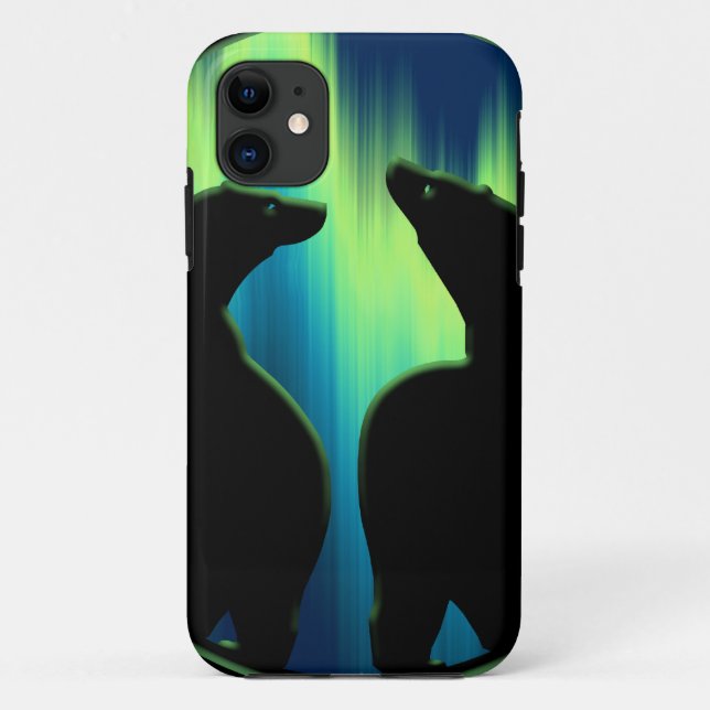 Ours polaire IPhone 5 Coque Faune Art Ours Cadeaux (Dos)