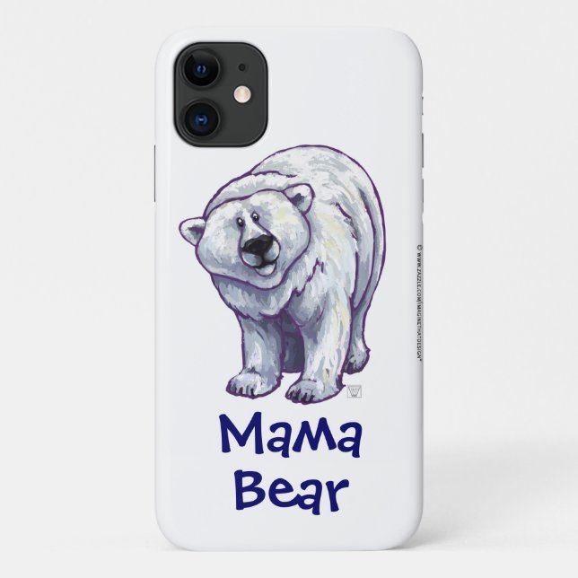 Ours polaire mignonne pour maman Coque-Mate coque  (Dos)