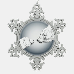 Ours Polaire Ornement de vacances Ours Art Décorat