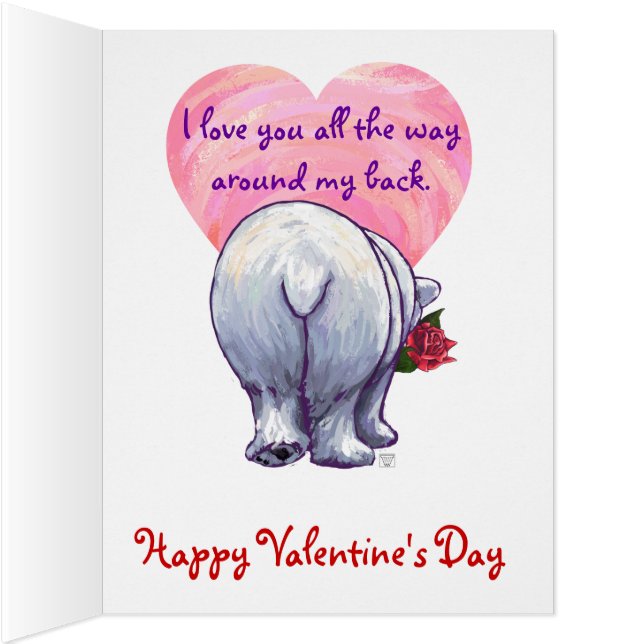 Ours polaire Saint Valentin (Intérieur (Droite))