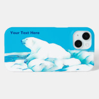 Ours Polaire Sur Coque De Glace-Mate coque iphone