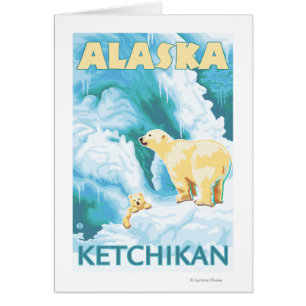 Ours polaires & Cub - Ketchikan, Alaska