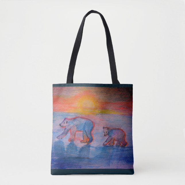 Ours polaires Dessin Sac fourre-tout tout-sur-impr (Devant)