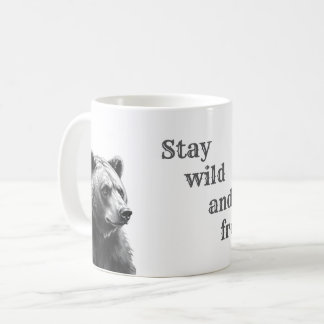 Ours sauvage - Restez sauvage et libre Mug