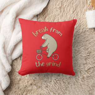 Ours sur un Coussin de Vélo