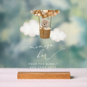 Ours Teddy, Balloirs Beiges, Bar Momosa Baby showe
