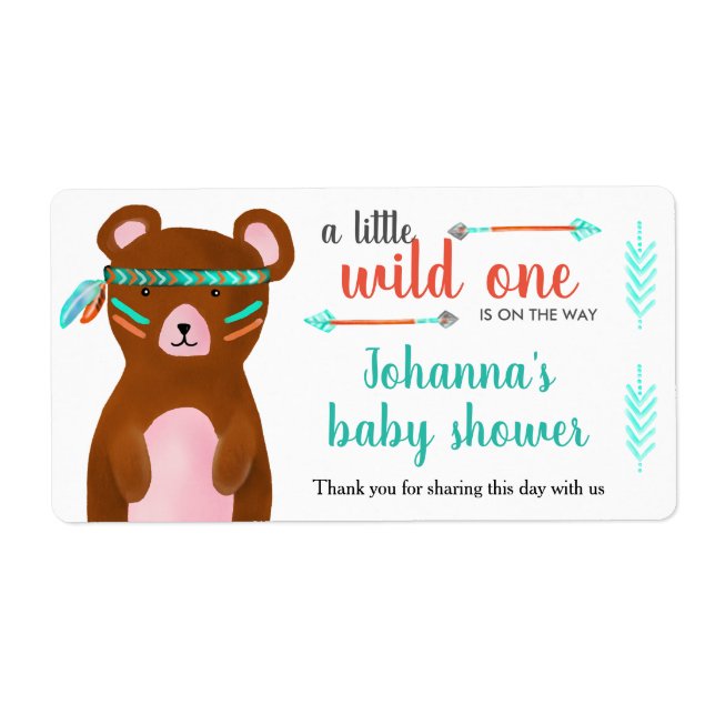 Ours tribal | Un Baby shower sauvage en Merci (Devant)
