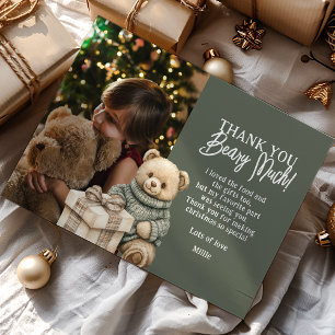Ours vert merci Beary Noël