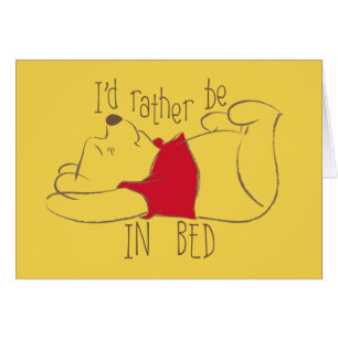 Ourson Je préfère être au lit