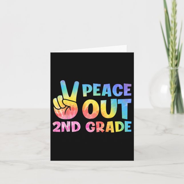 Out 2nd Grade 2024 Graduate Happy Last Day Of Scho Card (Front)