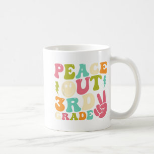 Out 3rd Grade Groovy Graduation Last Day Of School Coffee Mug