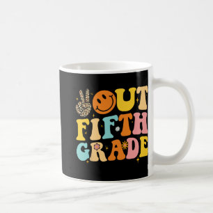 Out 5th Grade Retro Groovy Happy Last Day Of Schoo Coffee Mug