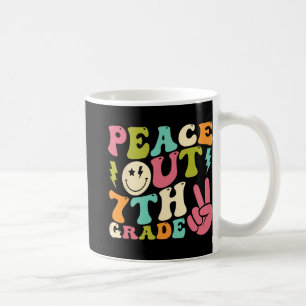 Out 7th Grade Groovy Graduation Last Day Of School Coffee Mug