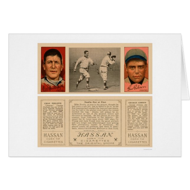 Out At First Giants Pirates Baseball 1912 (Front Horizontal)