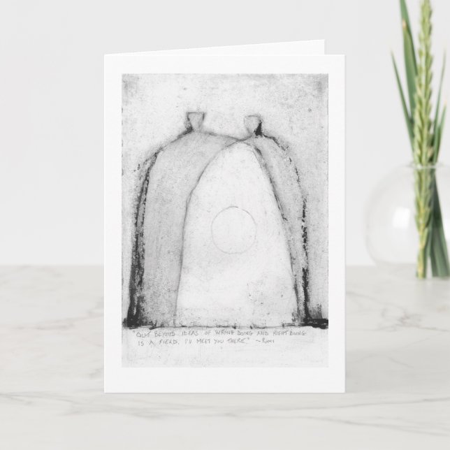 Out Beyond poem by Rumi Card (Front)