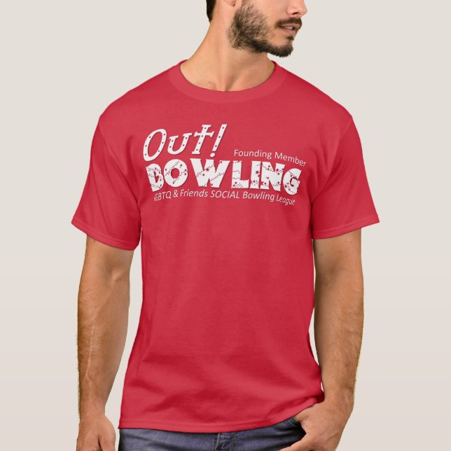 Out Bowling League 10 Year Founding Member Tee (Front)