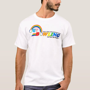 Out Bowling League 10 Year Wheaton Bowl Logo Tee