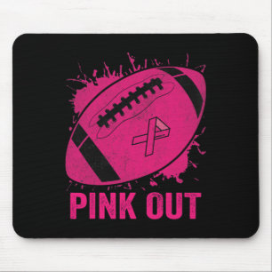 Out Breast Cancer Awareness Football Breast Cancer Mouse Pad
