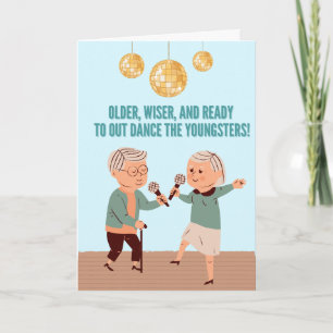 Out Dance the Youngsters - Funny Birthday Card