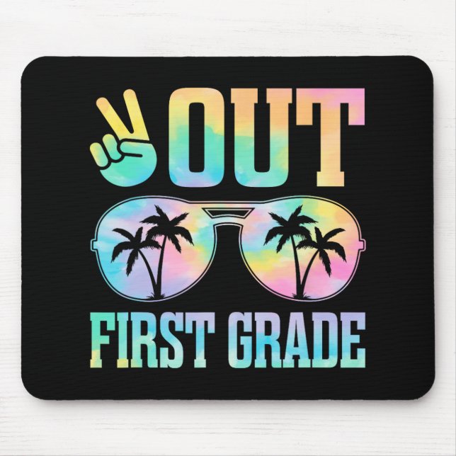 Out First Grade Last Day Of School Graduation Gift Mouse Pad (Front)