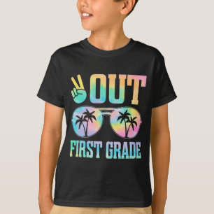 Out First Grade Last Day Of School Graduation Gift T-Shirt
