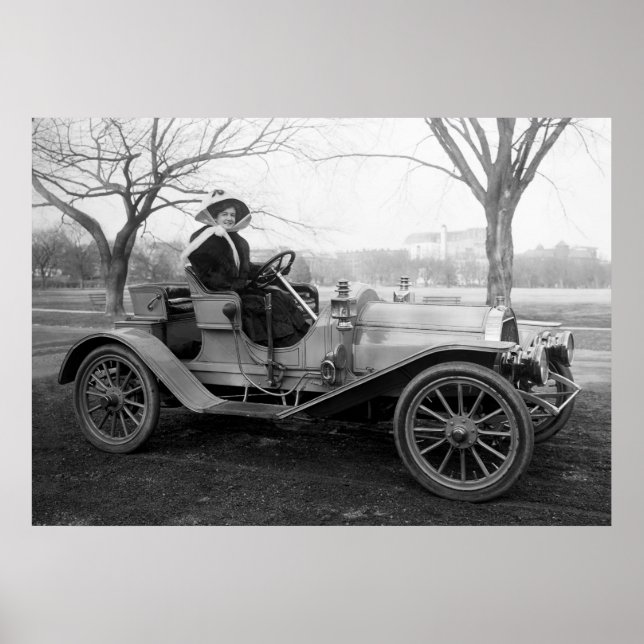 Out For a Ride: early 1900s Poster (Front)