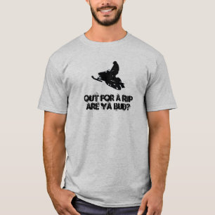 Out for a rip....Snowmobile T-Shirt