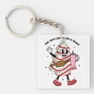 Out Here Lookin Like A Snack - Boujee Christmas Keychain
