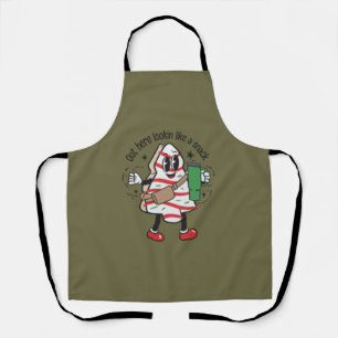 Out Here Lookin Like A Snack Christmas Tree Cake  Apron