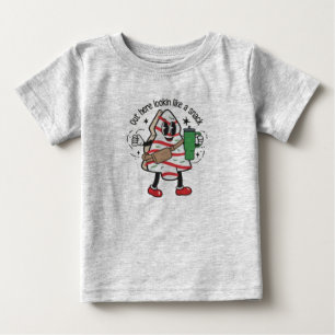 Out Here Lookin Like A Snack Christmas Tree Cake  Baby T-Shirt