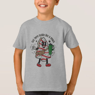 Out Here Lookin Like A Snack Christmas Tree Cake T-Shirt