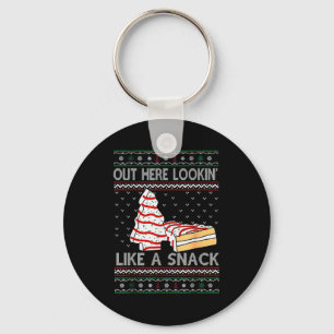 Out Here Lookin' Like A Snack Debbie Cakes Christm Keychain
