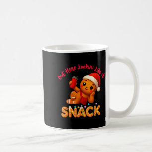 Out Here Looking Like A Snack Funny Xmas Light Gin Coffee Mug