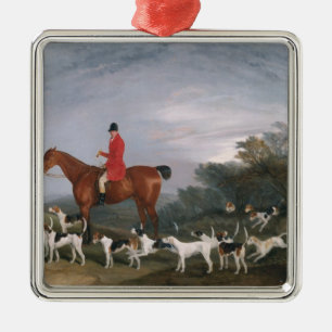 Out Hunting, 1841 Metal Ornament