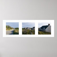Out in Sconset, Nantucket, Massachusetts Triptych