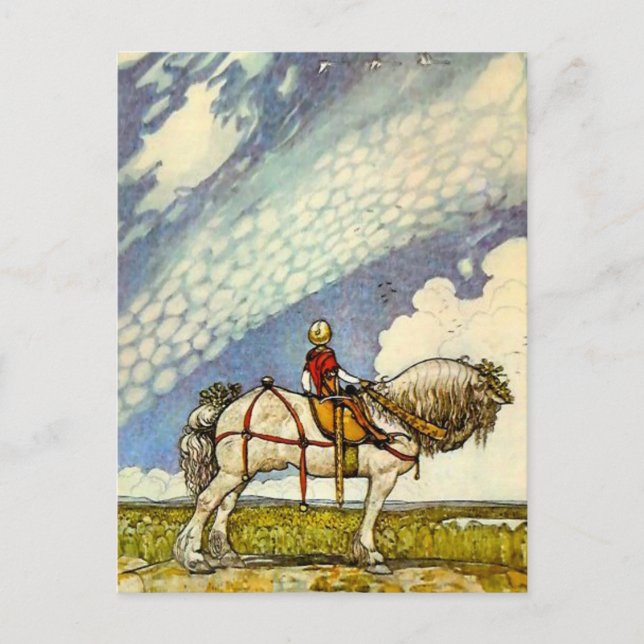 “Out Into the Wide World” by John Bauer Postcard (Front)