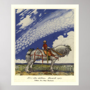 Out Into the Wide World by John Bauer Poster