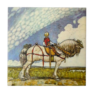 “Out Into the Wide World” by John Bauer Tile